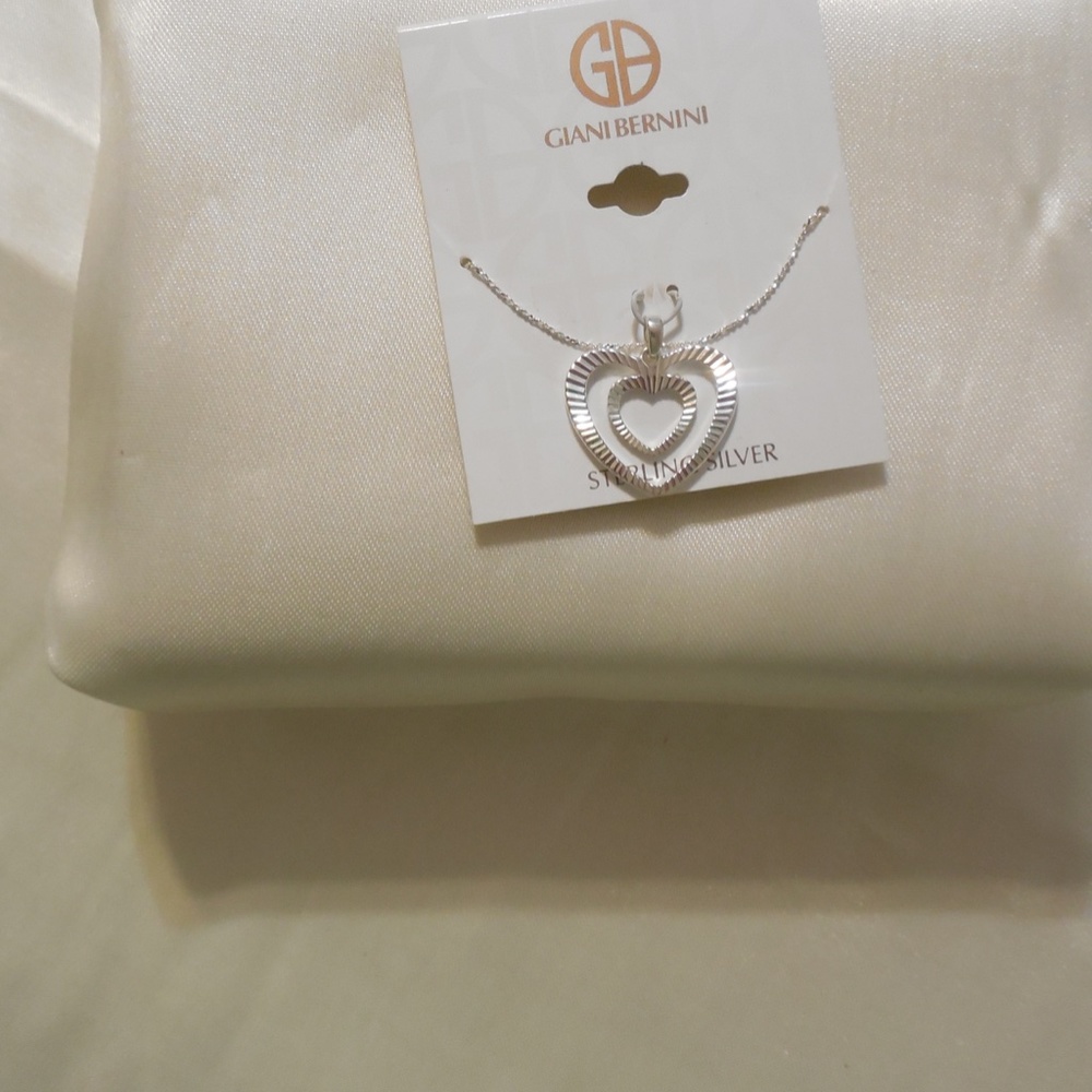 Giani Bernini Diecut Heart Pendant Necklace in Sterling Silver - Picture 2 of 7